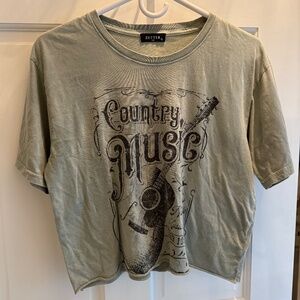 Country Music Crop Tee